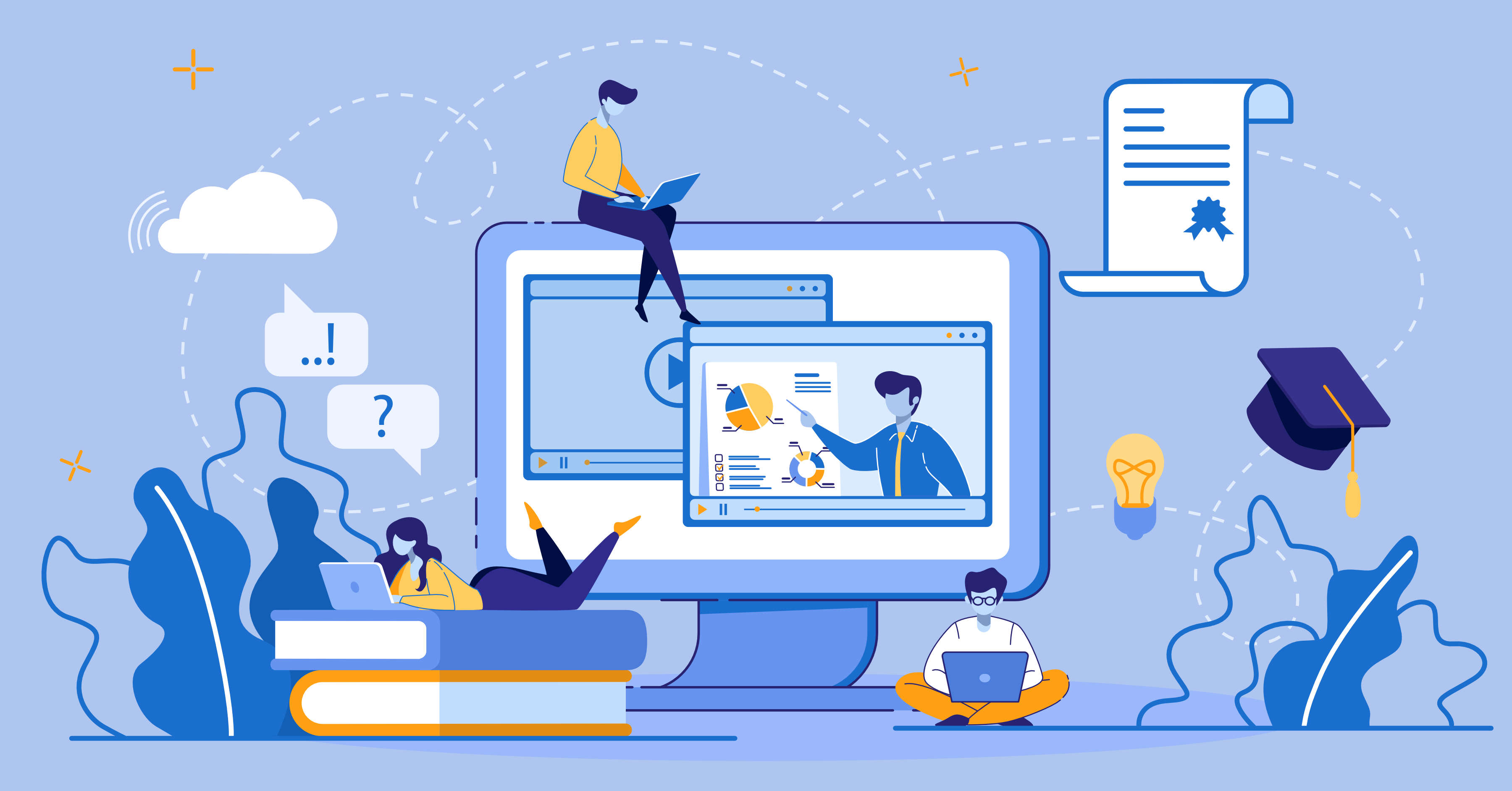 Personas con dispositivos móviles